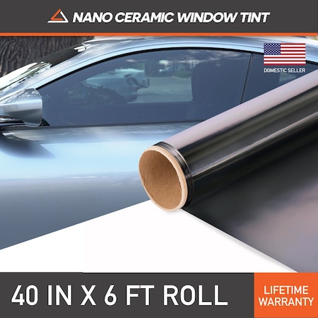 Nano Ceramic Tint Film 40 Inch X 72 Inches Uncut Window Tint Roll (5%)